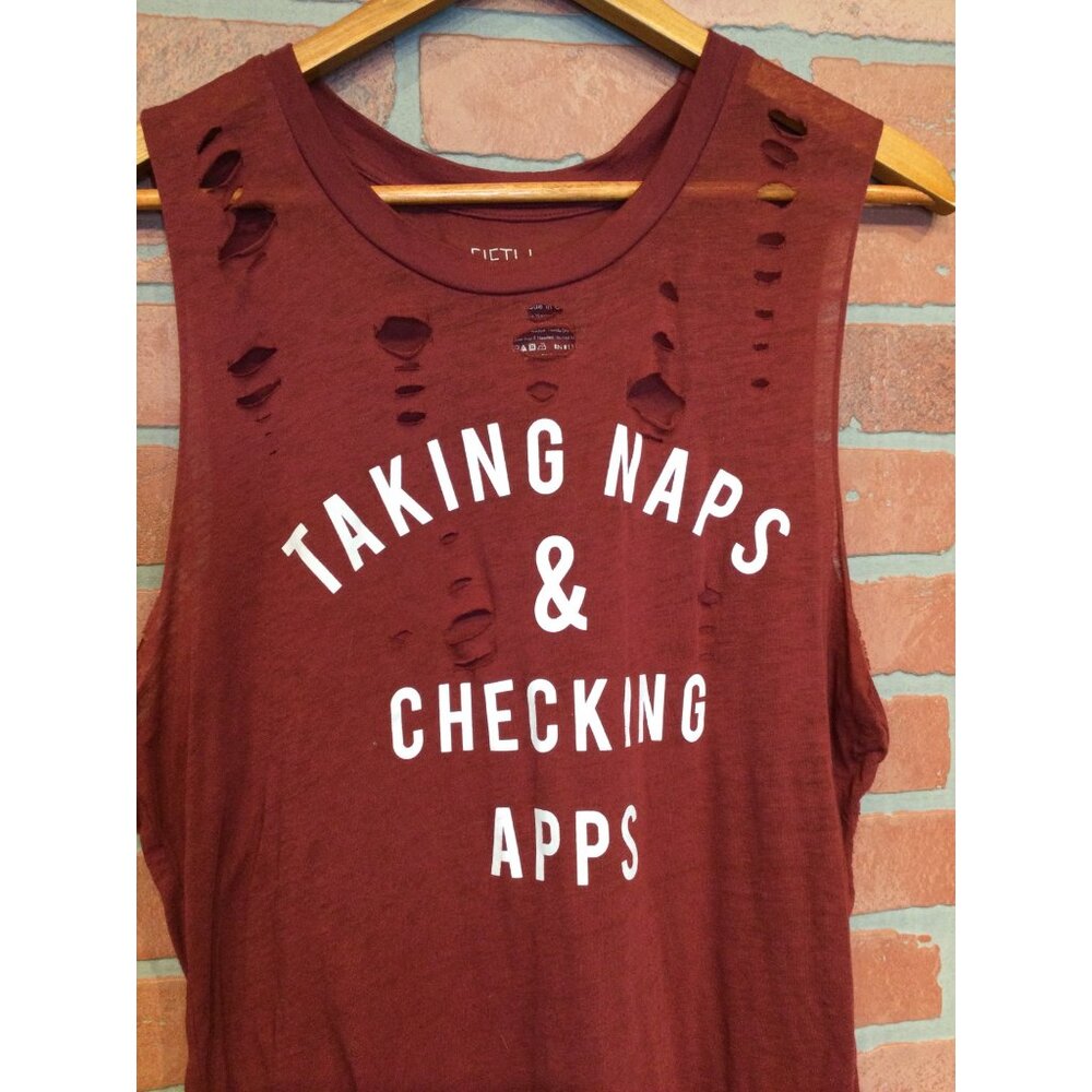 Fifth Sun Taking Naps & Checking Apps Distressed … - image 2